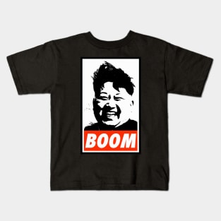 Kim Jong Un BOOM!!! Kids T-Shirt